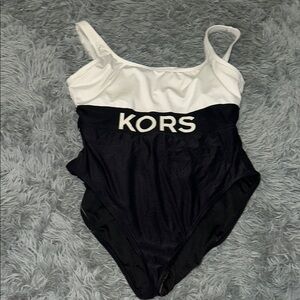 MICHAEL Michael Kors Black and White One Piece Swimsuit